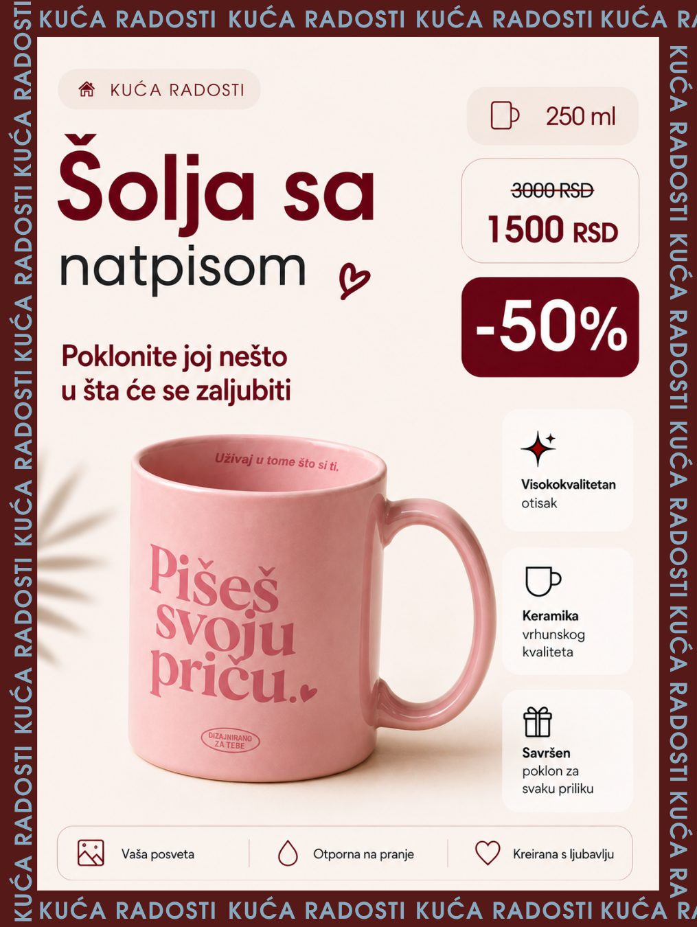 Pinterest šolja
